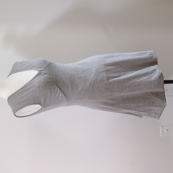 Lala Paris Heathered Grey Sleeveless Bubble Dress - Picture 2 of 14